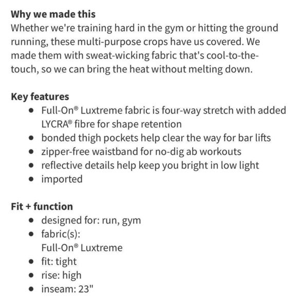 Lululemon All Sport Crop Legging Ace Spot  Lullaby Black - Picture 4 of 14